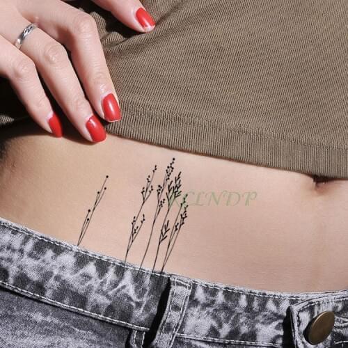 Waterproof Temporary Tattoo Sticker Grass Flash Tatoo Fake Tatto Body Tato Tatouage Neck Wrist Foot Hand For Girl Men Women