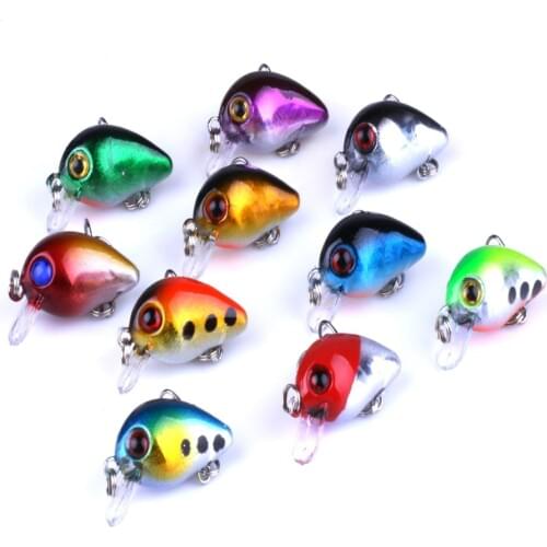 1PC Fishing Lures Minnow Hard Bait Kit 4.5cm 4g Fishing Lure Set Crank Crankbaits Tackle Treble With Hooks Fishing Wobbler