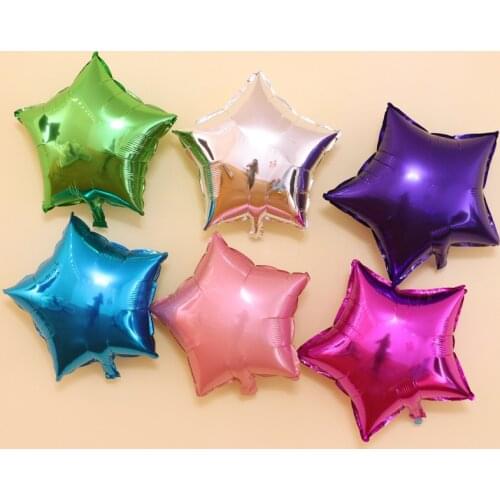 5Pcs Birthday Party Decoration 18 Inch Balloons Baby Shower Decorations Five-pointed Star Balloon Festive Wedding Supplies
