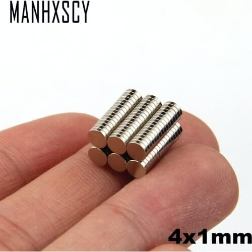 5000pcs Neodymium N35 Dia 4mm X 1mm Strong Magnets Tiny Disc NdFeB Rare Earth For Crafts Models Fridge Sticking magnet 4x1mm