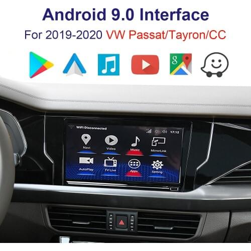 Android 9.0 Navigation interface Box car screen upgrade system forVolkswagen Passat/Tayron/CC 2019