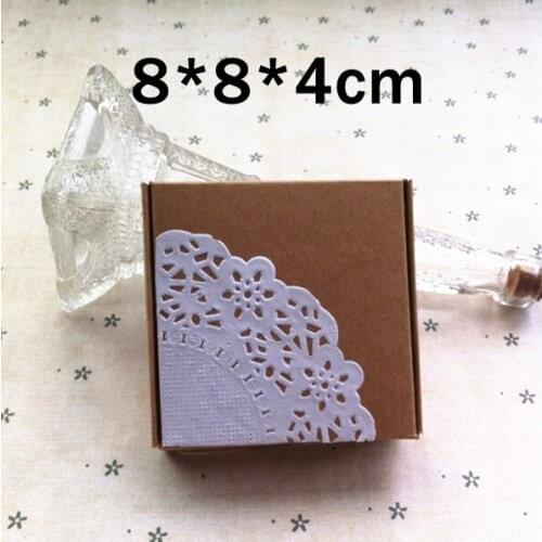 DHL free shipping 8*8*4cm .Wholesale DIY brown Kraft gift Paper packing boxes handmade Paper box 200pcs\lot
