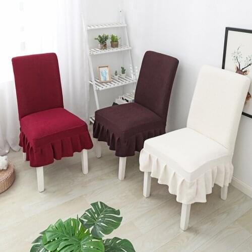 Washable Chair Covers High Elastic Fabric Chair Seat Covers Universal Size Jacquard Spandex Slipcovers For Dining Room Banquet