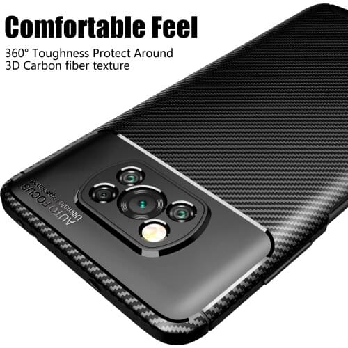 For Xiaomi Poco X3 Pro Case Poco F3 F1 M3 X2 M2 F2 Cover Shockproof Bumper Soft TPU Rubber Smooth Phone Back Cover Poco X3 Case