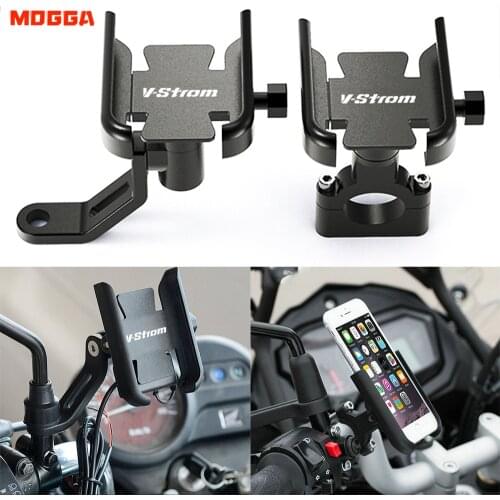 For SUZUKI Vstrom DL 250 650 1000 V-Strom 650XT 1000XT Vstrom650 Vstrom1000 Motorcycle Handlebar Mobile Phone Holder GPS Stand