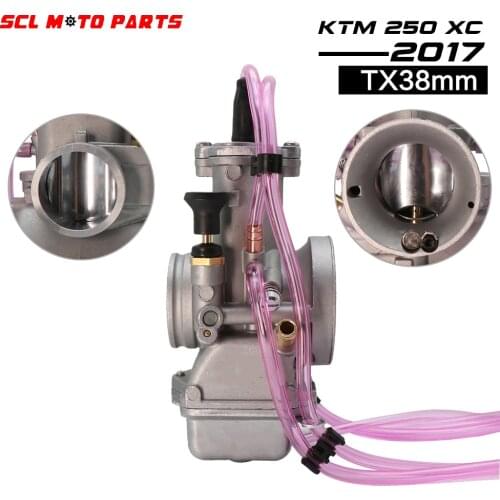 ALconstar-Racing Motorcycle Carburetor MIKUNI TX38 36MM 38MM 40MM For 2T Stroke Motocross 200-350cc KTM 250 XC 2017 Moto