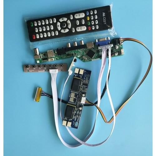 Kit for LM201WE3 TL 30pin New Driver LCD HDMI-compatible Controller Board Panel Module VGA AV TV USB 4 lamps 1680X1050 Remote