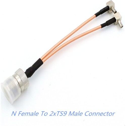 N Female to TS9 Connector 4G LTE Antenna connector Splitter Combiner RF Coaxial Pigtail Cable 1Pcs for HUAWEI ZTE router modem