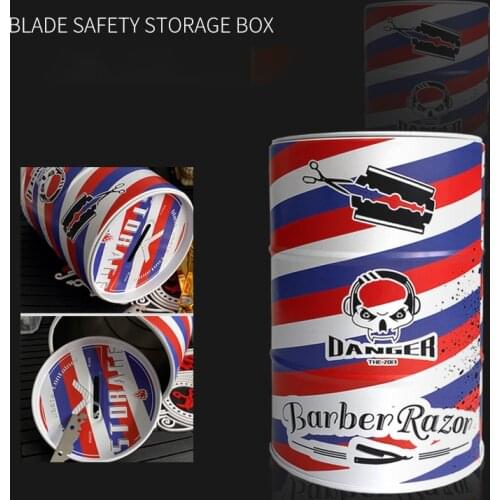 Blade Dispenser Case Razor Blade Disposal Case Barber Shop Storage Bank Container For Used Razor Blades