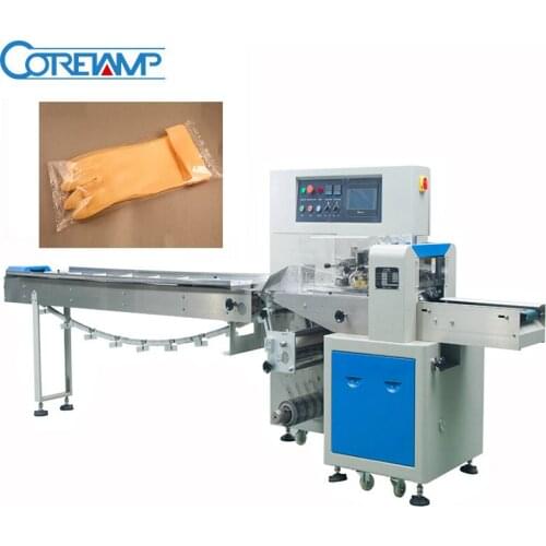 Rubber Gloves Flow Wrap Packing Machine