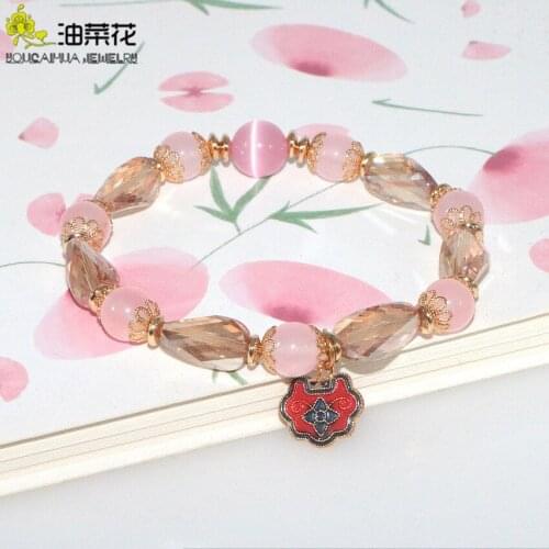 Fashion High Quality Natural GemsStone Crystal Bracelet Accessories Elastic Line Woman Girl Banquet Yoga Christmas Wedding Gift