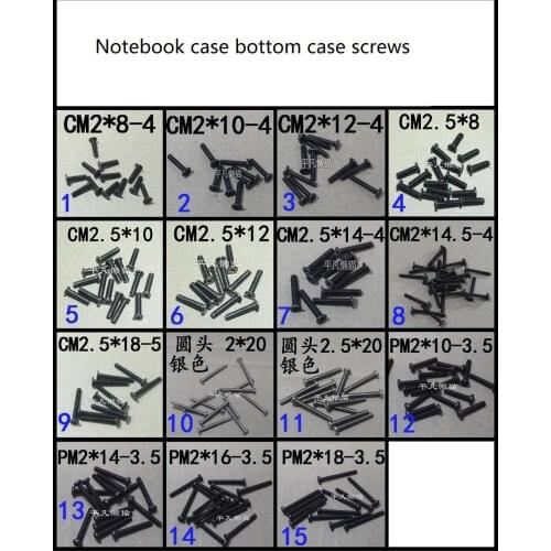 SSEA New Laptop shell Bottom Case Screw Long Screw for Lenovo Asus Acer Toshiba Dell HP Sony