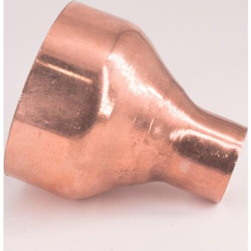 67 76 80mm To 22 28.6 32 35 38 42 54mm ID 99.9% Copper End Feed Solder Reducer Reducing Fitting Coupler For Air Condition