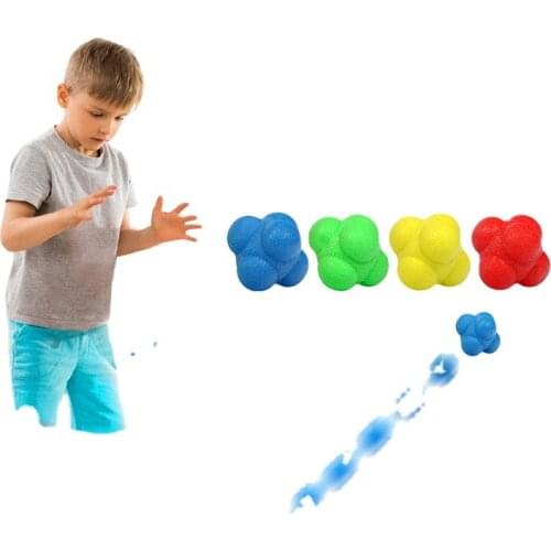 Hexagonal Ball Reaction Ball Directional Ball Sensitive Ball Children Agility Speed Antistress Trainer