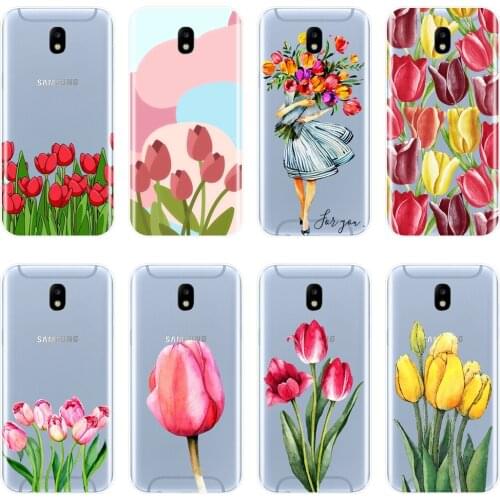Flower Soft Silicone Phone Case For Samsung Galaxy J3 J5 J7 2015 2016 2017 J2 J5 J7 Prime Back Cover For Samsung J4 J6 J8 Plus