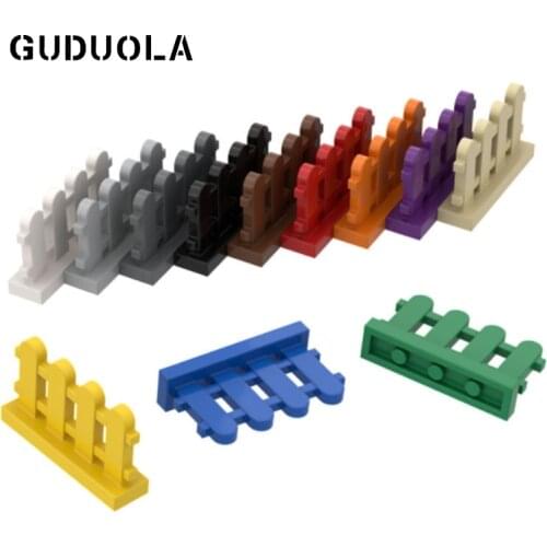 Guduola Building Block Fence 1x4x2 Picket (33303) MOC Build Educational Brick Toys Parts 20pcs/LOT