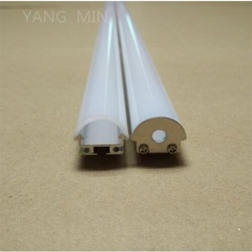25pcs/lot,2M long led aluminium profile ,aluminium profile for LED strip With Frosted Milk White/Clear Transparent PC Cover