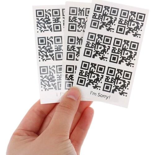 Adults Wrist Body Art Waterproof Temporary Tattoo Sticker for Men Women Creative Love QR Code Fake Tattoo for Lovers