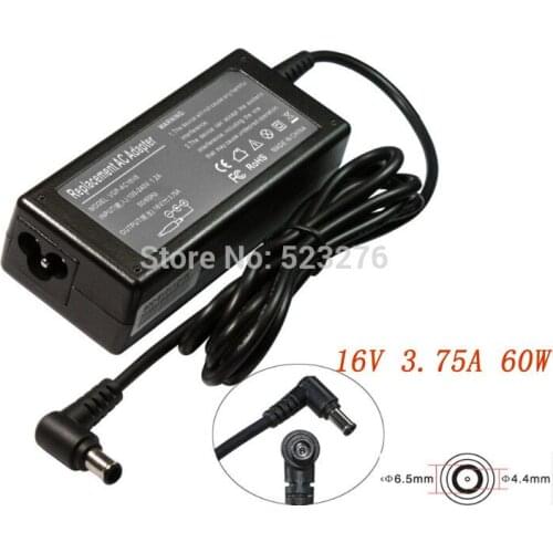 16V 3.75A 6.5*4.4mm 60W Adapter AC Power Charger For Fujitsu FPCAC43 FPCAC37 FPCAC23 CA235918-01 laptop Adapter