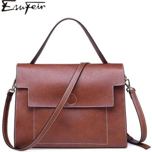 Genuine Leather Luxury Women Handbag Casual Female Shoulder Bag Crossbody Bags for Women Soft Cow Leather Women Bag Purse bolsos