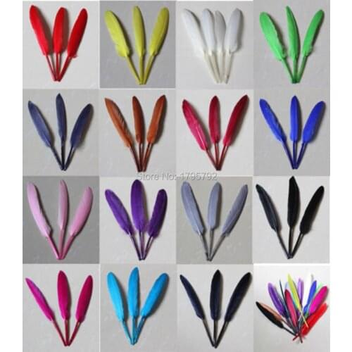 20Pcs Beautiful Natural Goose Feathers 4-6 Inch 10-15cm For DIY Crafts Wedding Party Home Headwear Earring Show Hat Decorations