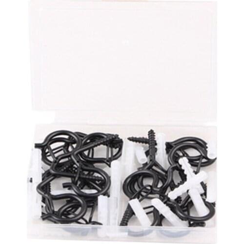 40Pcs Q Hangers, Lights Hanger Hook, Windproof Screw in Hooks for Plant Baskets, Bird Feeder, Christmas Party Lights