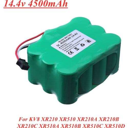 14.4V 4500mAh Ni-MH Vacuum Cleaner battery for KV8 Cleanna XR210 XR510 series XR210A XR210B XR210C XR510A XR510B XR510C XR510D