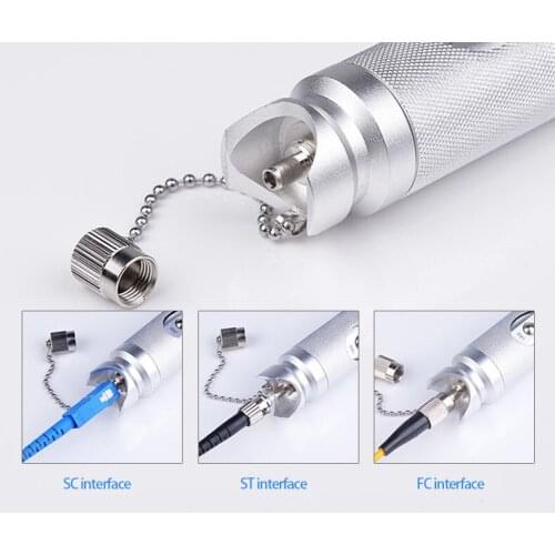 Free AUA-2S 10mw 20mw 30mw Visual Fault Locator ftth fiber optic VFL teater pen type red light source fiber test 10- 30 km