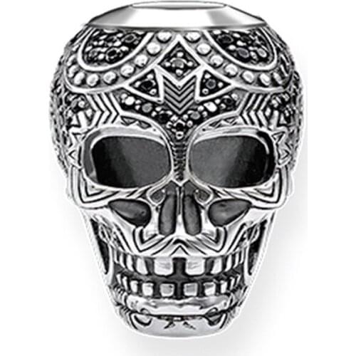 2018 Silver Skull Karma Beads, Skull King Bead Fit Bracelet Necklace, Skeleton DIY Bead Accessories Jewelry Gift For Women Men