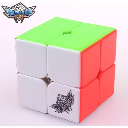 2x2x2 Cyclone Magic Speed Cube Boys 2 on 2 Stickerless Puzzle Twist Professional pocket Cube Toys For Children Gift