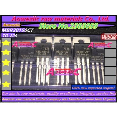 Aoweziic 100% new imported original MBR20150CT TO-220 Schottky diode 20A 150V