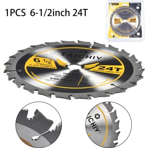 140/165mm 24/36Teeth Circular Saw Blade Arbor Diameter 16mm Cutting Head YG6 Base 50 Steel Cutting Wheel Discs For Woodworking