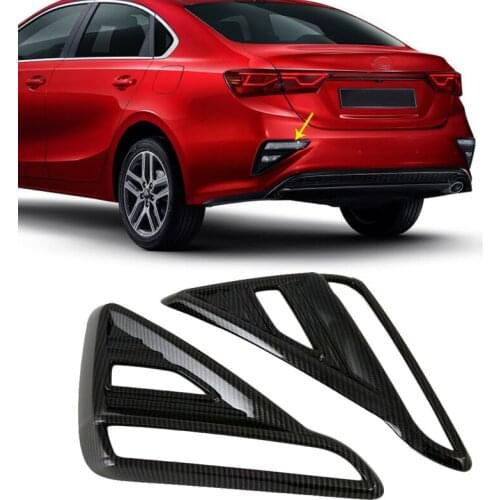 For Kia K3 Cerato Vivro 2019 2020 Car Accessories Rear Reflector Fog Light Lamp Cover Trim Bezel Frame Styling Garnish
