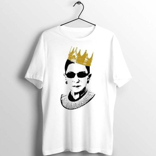 Mens T Shirt Notorious RBG Ruth Bader Ginsburg Crown Ink Art Your Honor Tee