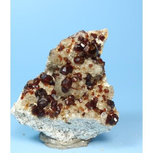 Home decor Natural garnet gem stone raw ore mineral crystal specimens teaching specimens Collection 23