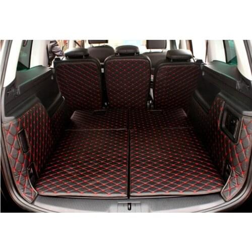 Good quality! Full set car trunk mats for Seat Alhambra 7 seats 2019 waterproof boot carpets cargo liner for Alhambra 2018-2011
