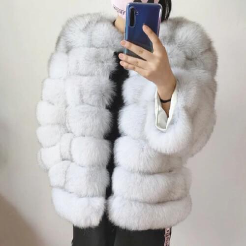 JUNSRM Natural Fur Coats
