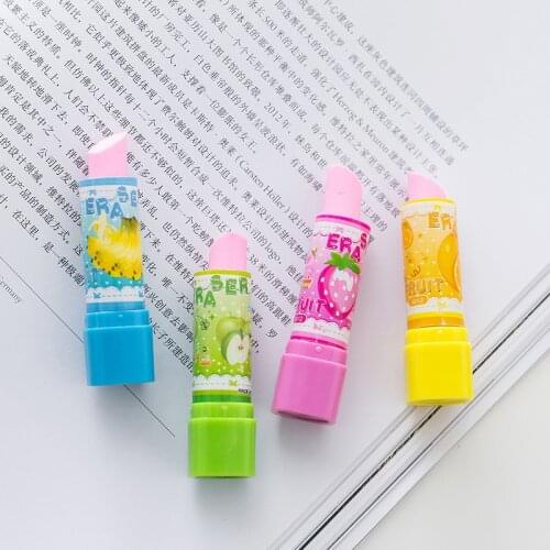 DL Stationery pupil learning stationery creative lipstick eraser lovable child prize