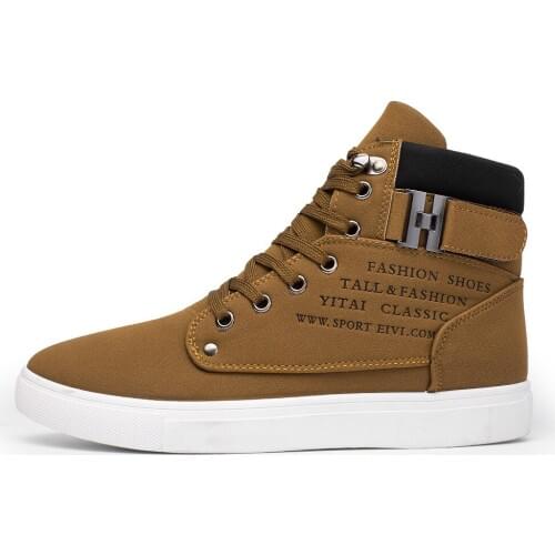 Classic England Matte Leather Mens Large Size Retro Casual Boots Zapatos De Hombre Chunky Sneakers Winter Shoes