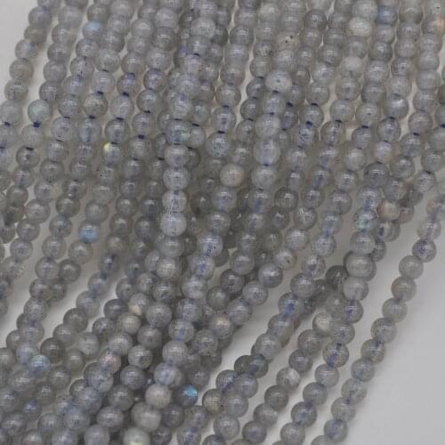 3MM Natural Labradorite Stone Round Loose Beads Strand 15.5 Inch Jewelry Making A199