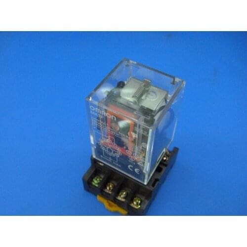 MK2P-I DC 12V Relay 8-Pin 10A 250VAC With PF083A Socket Base
