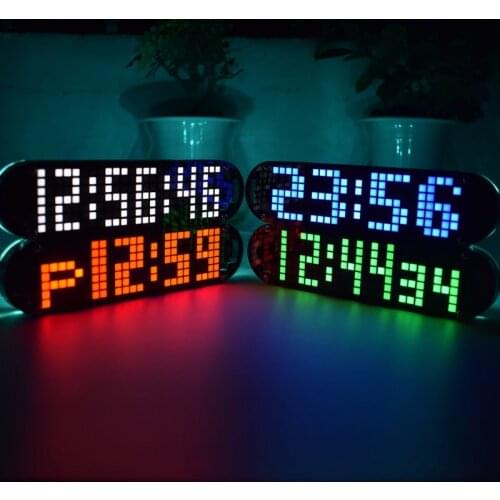 DS3231 Multifunction Alarm Clock LED Dot Matrix Animation Effects DIY Kit Gifts Wholesale dropshipping