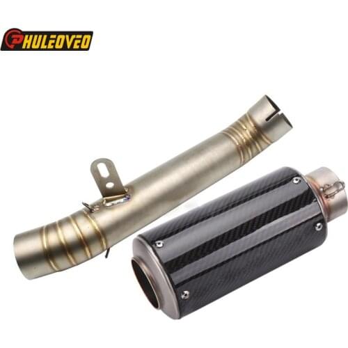 Motorcycle Exhaust Full System for Aprilia RSV4 Motorbike Slip-On Exhaust Muffler Escape Damper Mid Link Pipe Sticker Available