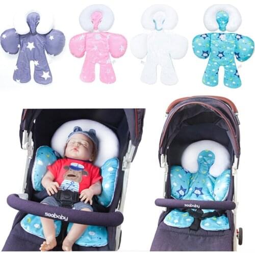 New Baby Stroller Seat Cushion Toddler Comfortable Pushchair Soft Mattress Newborn Trolley Pad Accessories Both Sides Available