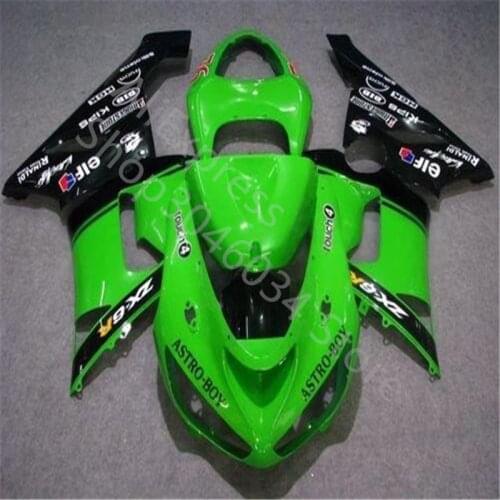 Motorcycle Cowling For Kawasaki Ninja ZX6R 2005 2006 Years ZX6R 05-06 ZX-6R Motorbike Fairing Kit green black