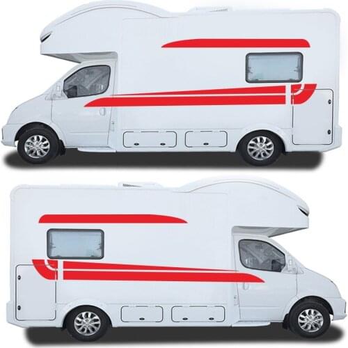 Stripe rv camper Car becomes Boxer Mercedes Sprinter Vito V Class W447 V260 DIY Vinyl Film Tuning Car Styling Accessories