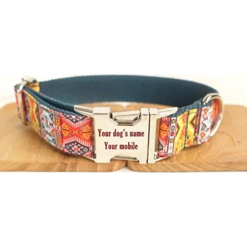 Durable Handmade Creative Fashion Comfort Dog Collar The Bohemian Ethnic Style Dog Products Collars And Pet Leashes