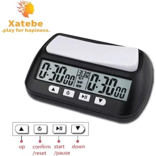 Professional Chess Clock Digital Watch Count Up Down Timer Board Game Stopwatch