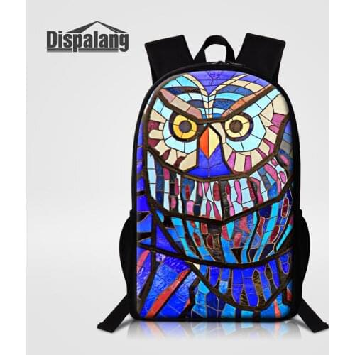 Parrot Flamingo Owl Animals Printing Children School Backpack 16 Inch Large Schoolbag For Primary Students Women Rucksack Rugtas