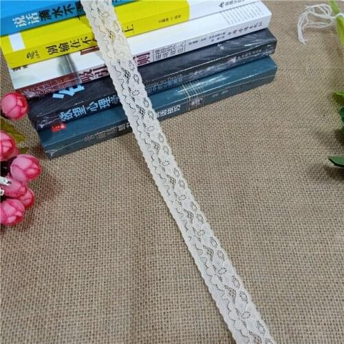 S1200 Width 2.5cm High Quality Yellow Elastic Colorful Lace Ribbon Trims Lace Trim For DIY crafts material gift packing lace